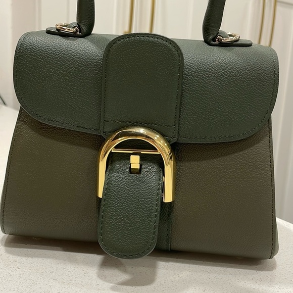 Delvaux Mini Brillant Green Tri Color Sellier Calfskin Leather Bag - Picture 4 of 16